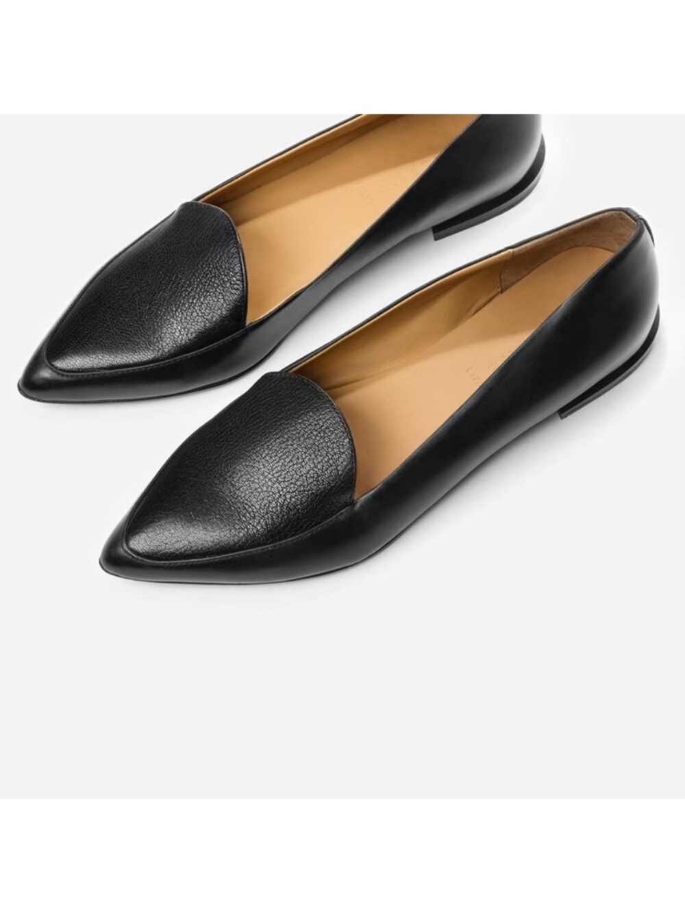 Everlane The Modern Point Black Loafers